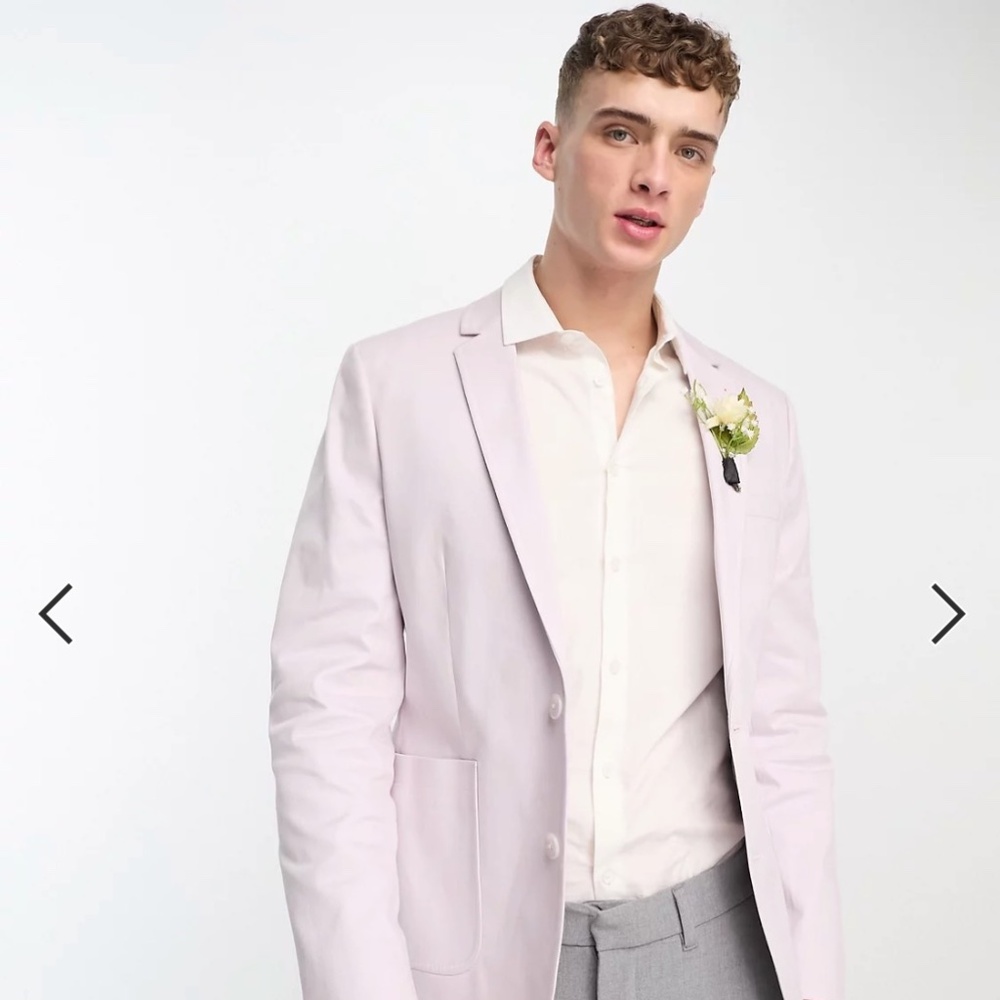 ASOS wedding blazer lilac